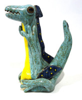 Viktor Žuk a Naďa Katernoga - Drak zelený -  keramika